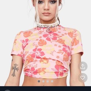 Nasty Gal tropical shirt